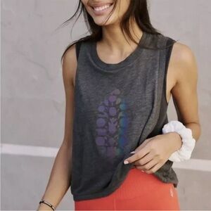 FP Movement logo Free People grey tank top